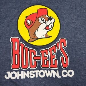 Buc-ees Johnstown CO T Shirt Mens XL Navy Beaver Logo Gorpcore